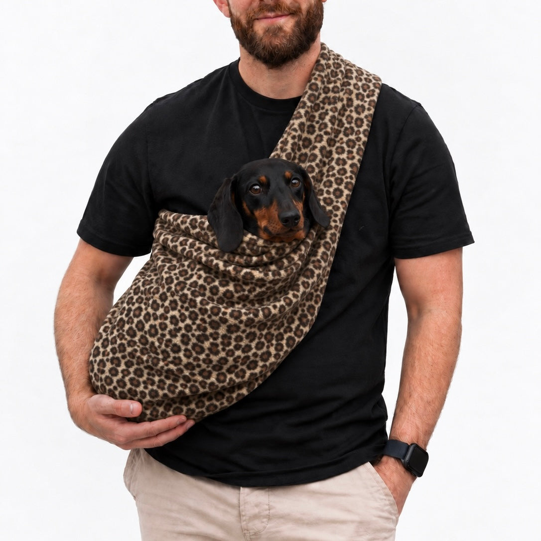 Long Strap Size Polar Fleece Dog Sling - Made to Order