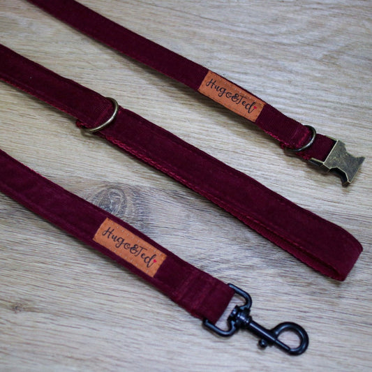 Corduroy Collection Collar and Lead Sets