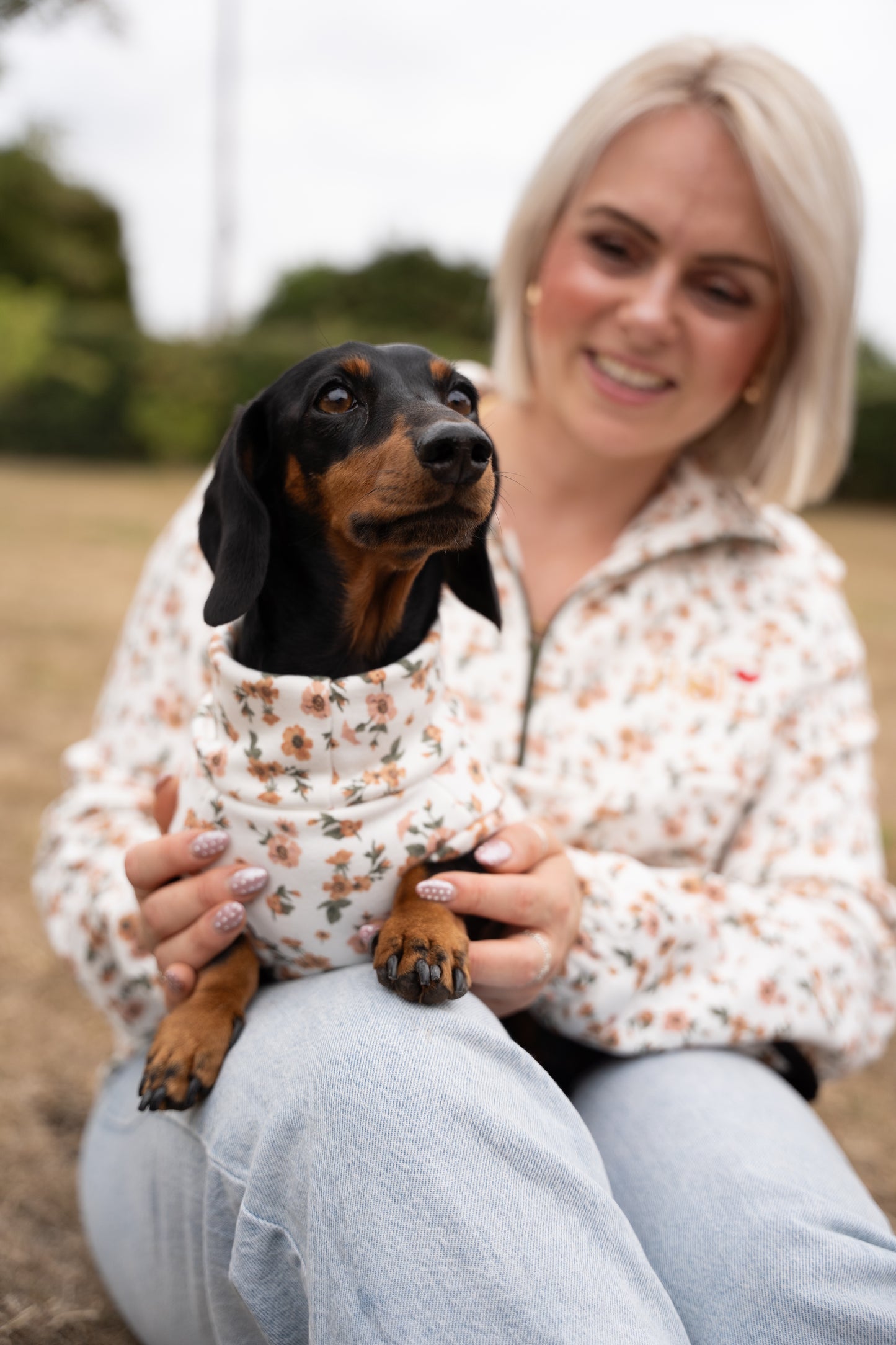 Hooman Quarter Zip Floral Sweaters - Super Comfy and Cosy