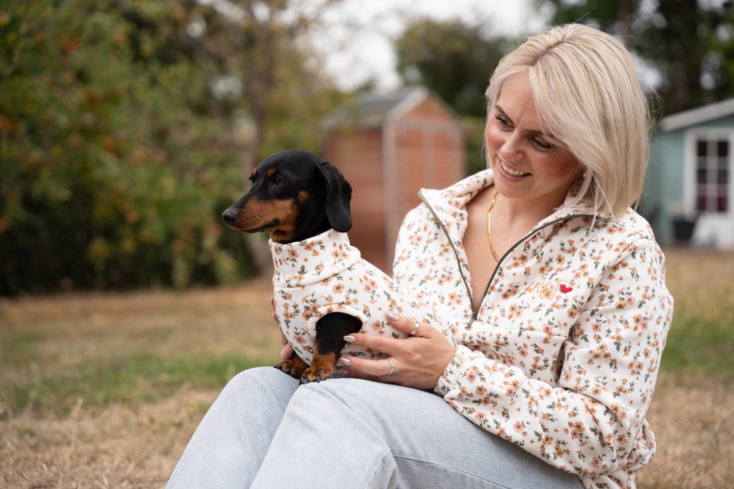 Hooman Quarter Zip Floral Sweaters - Super Comfy and Cosy