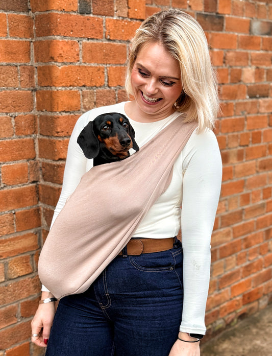 Lite Jersey Dog Sling Carrier - Multiple Sizes, Made to Order