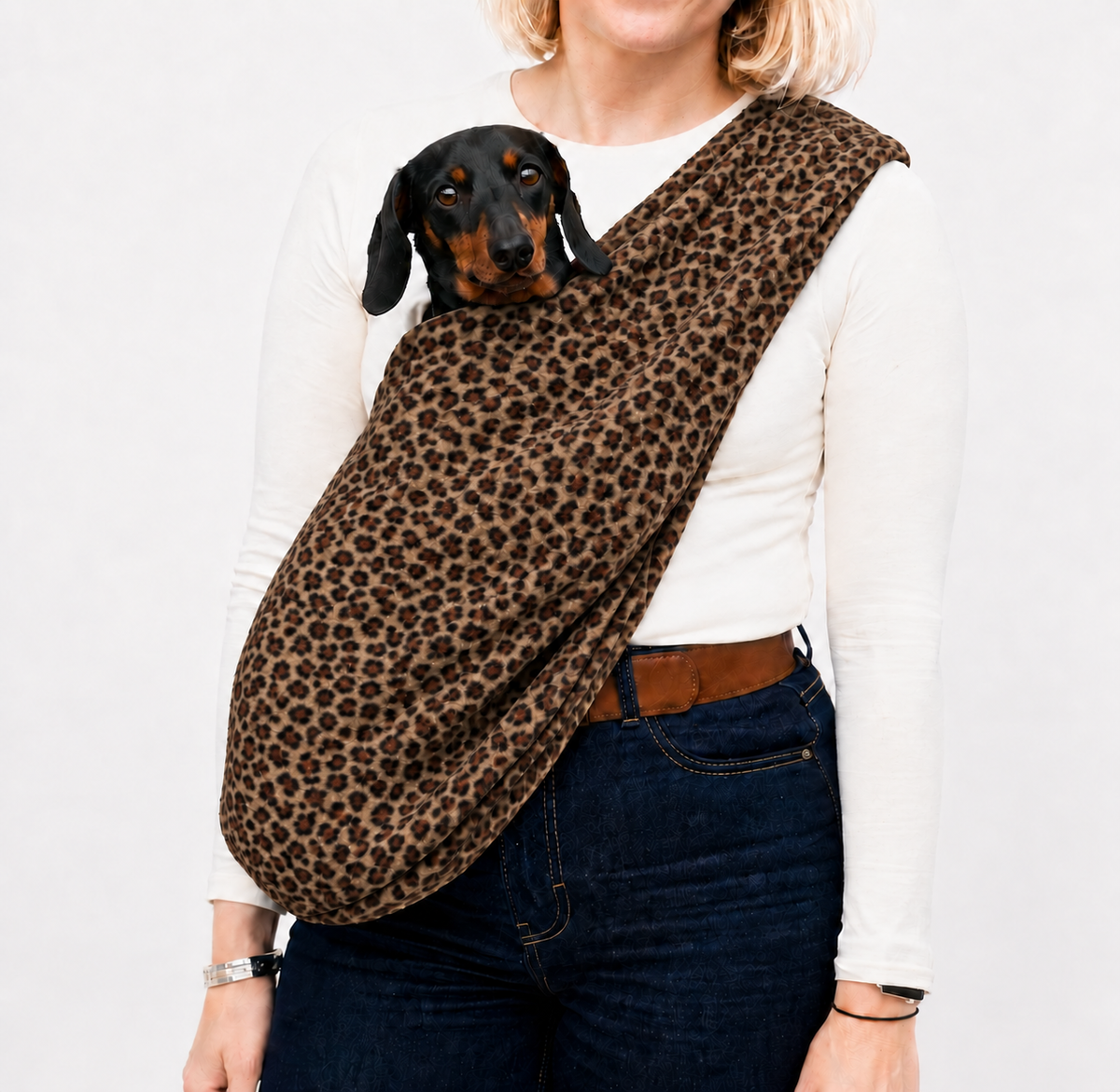 Petite Size Polar Fleece Dog Sling - Made to Order