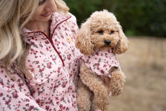 Hooman Quarter Zip Floral Sweaters - Super Comfy and Cosy - Hugo and Ted