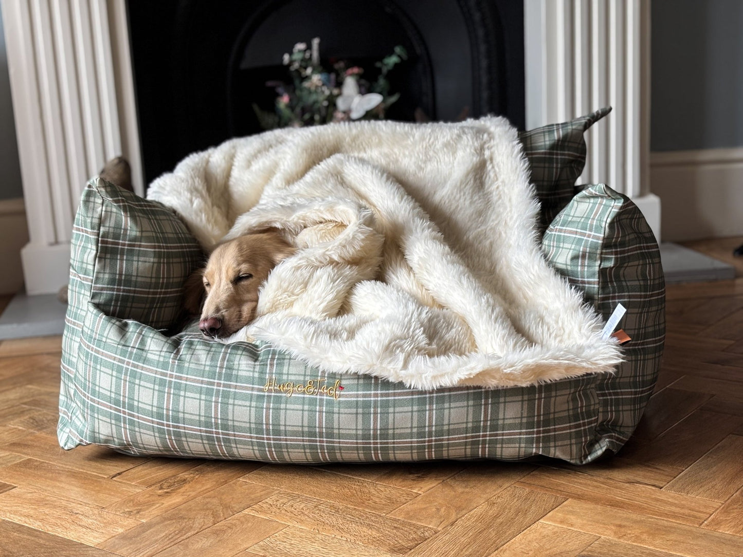 Luxe Bed Topper Blanket – Ultra - Soft Faux Fur Throw for Cozy Sleep & Stylish Bedding - Hugo and Ted