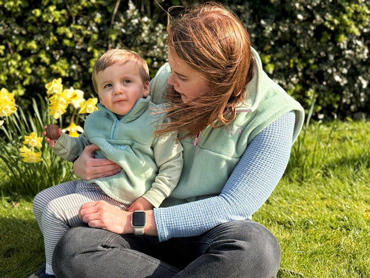 Mini Fleece Hooman 1/4 Zip Body Warmers - Hugo and Ted