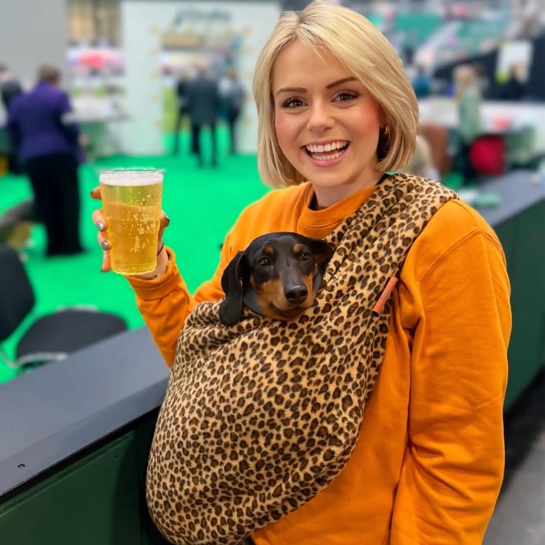 Patterned Fleece Dog Slings - Hugo and Ted