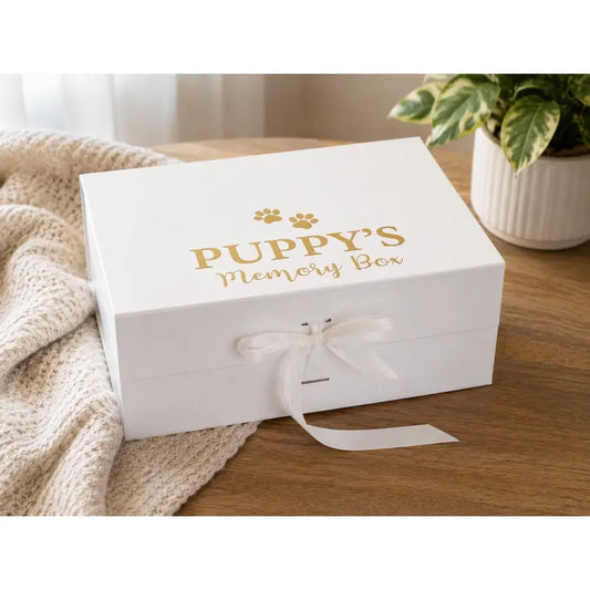 Personalised Dog Memory Box - Keepsake Box for Puppies & Dogs - Hugo and Ted