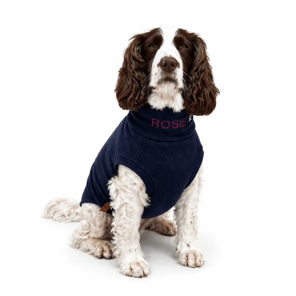 Personalised Fleece Dog Jumper - Made to Measure - Hugo and Ted