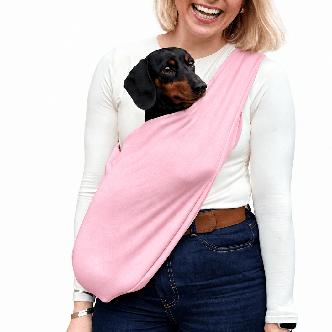 Petite Size Sweatshirt Dog Sling Carrier - Made to Order - Hugo and Ted