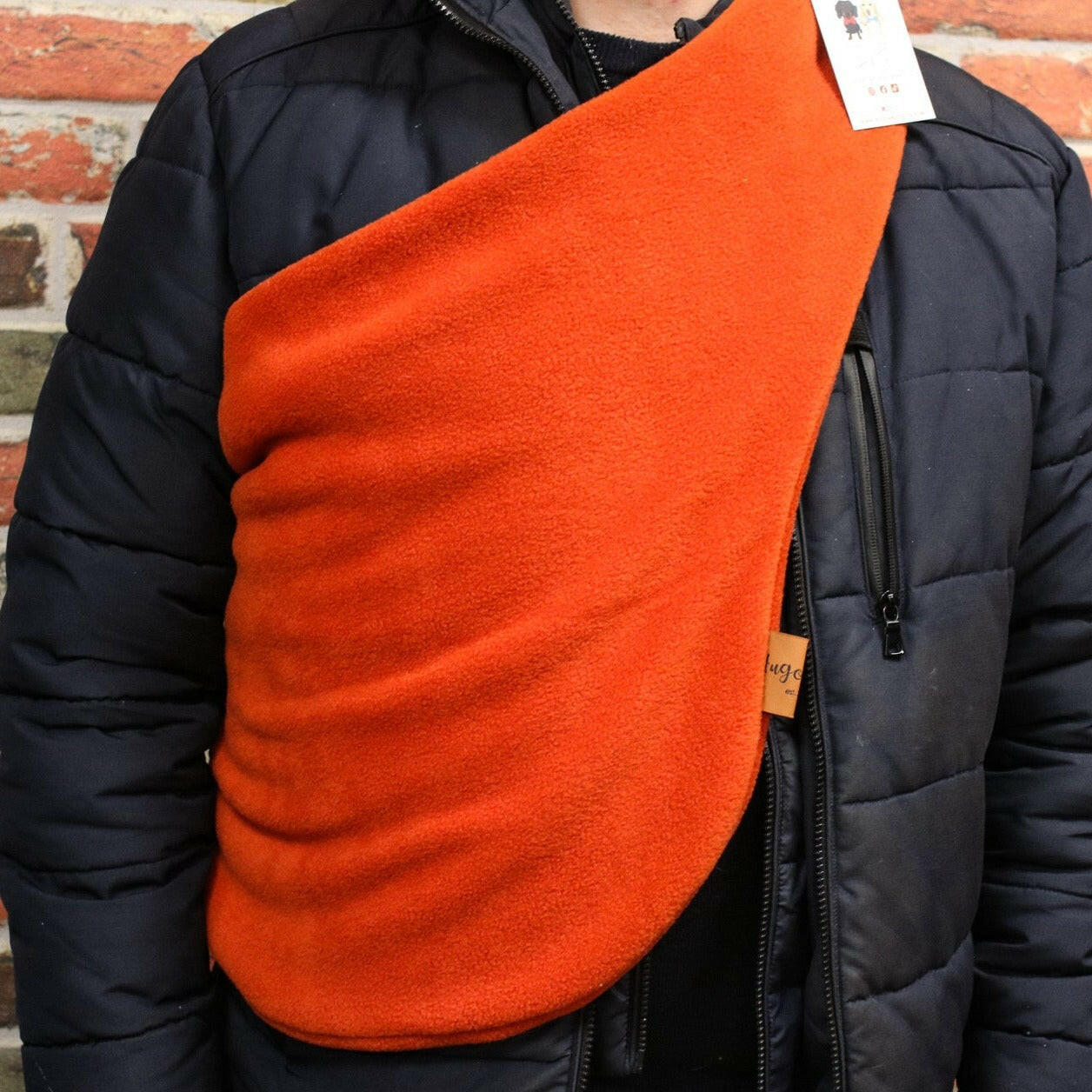 Plain Fleece Comfortable Dog Sling Carrier – Ideal for Small, Elderly, or Disabled Dogs - Hugo and Ted