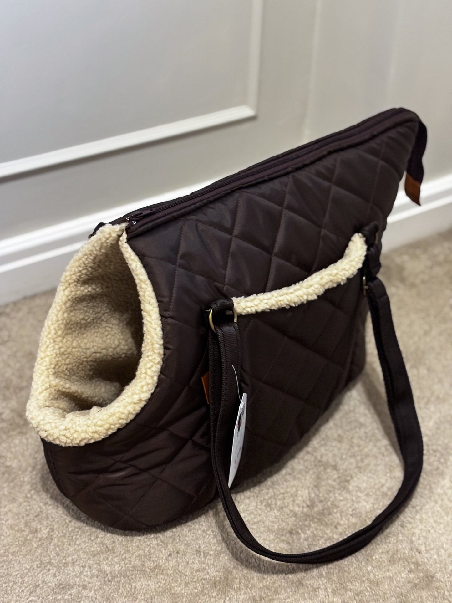Quilted Dog Carry Bags – Padded, Waterproof & Comfortable for Small Dogs on the Go - Hugo and Ted