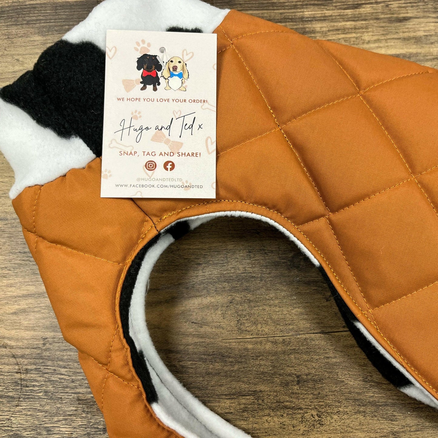 Quilted Ultimate Walkies Waterproof Dog Coat – Made to Measure, Fully Lined & Built for Wet Weather Adventures - Hugo and Ted