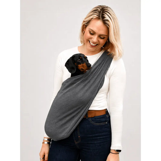 Standard Size Lite Jersey Dog Sling Carrier - Ready to Ship - Hugo and Ted