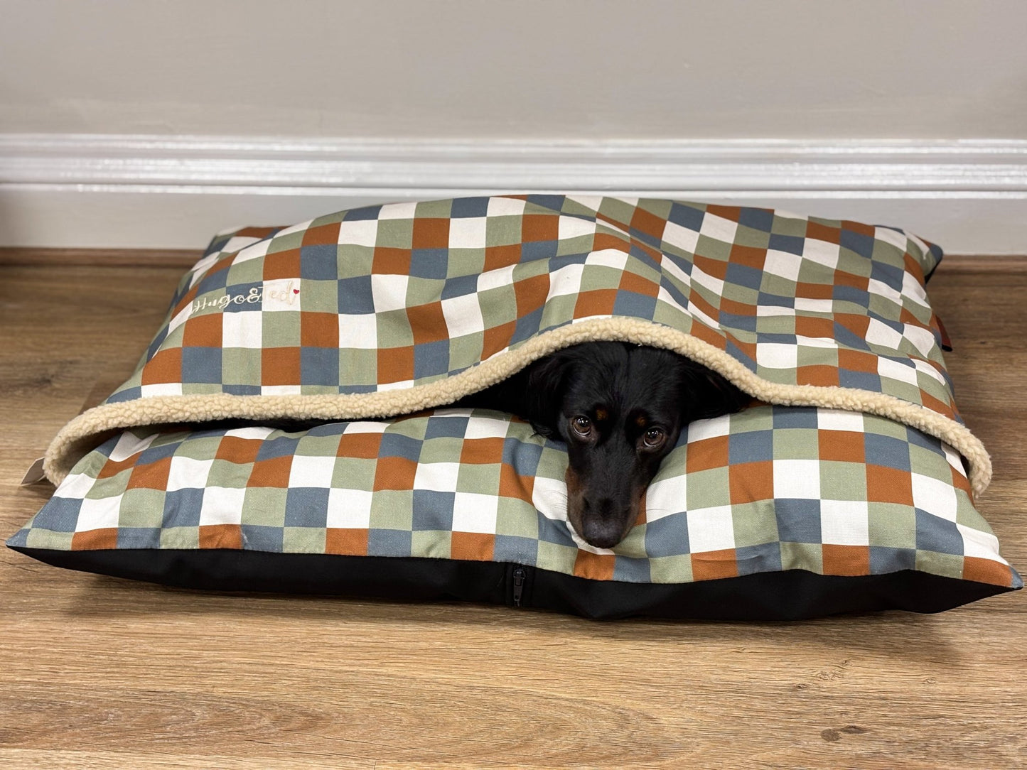 Toby Tartan Collection Design - a - Den Personalised Dog Bed – Cosy, Custom & Eco - Friendly - Hugo and Ted
