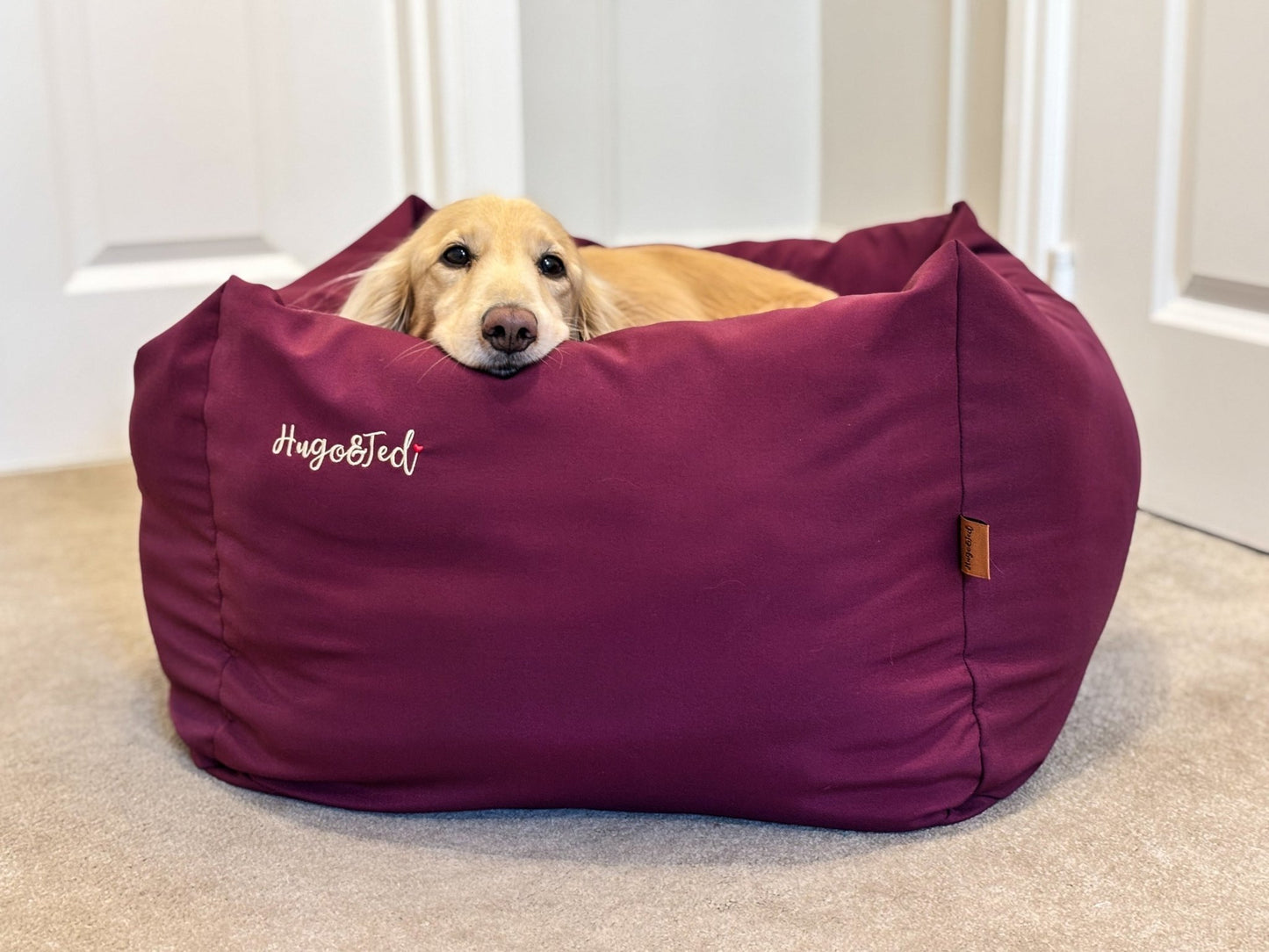 Waterproof Rainfleece Box Beds - Sustainable, Waterproof & Machine Washable with Removable Cover - Hugo and Ted