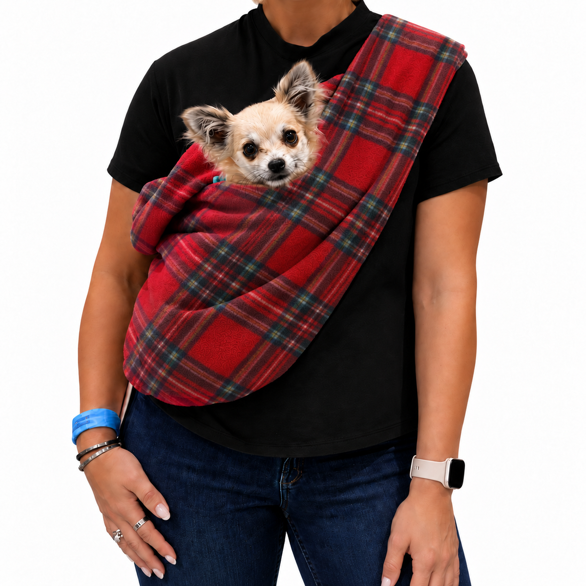 Standard Size Polar Fleece Dog Sling - Core Collection
