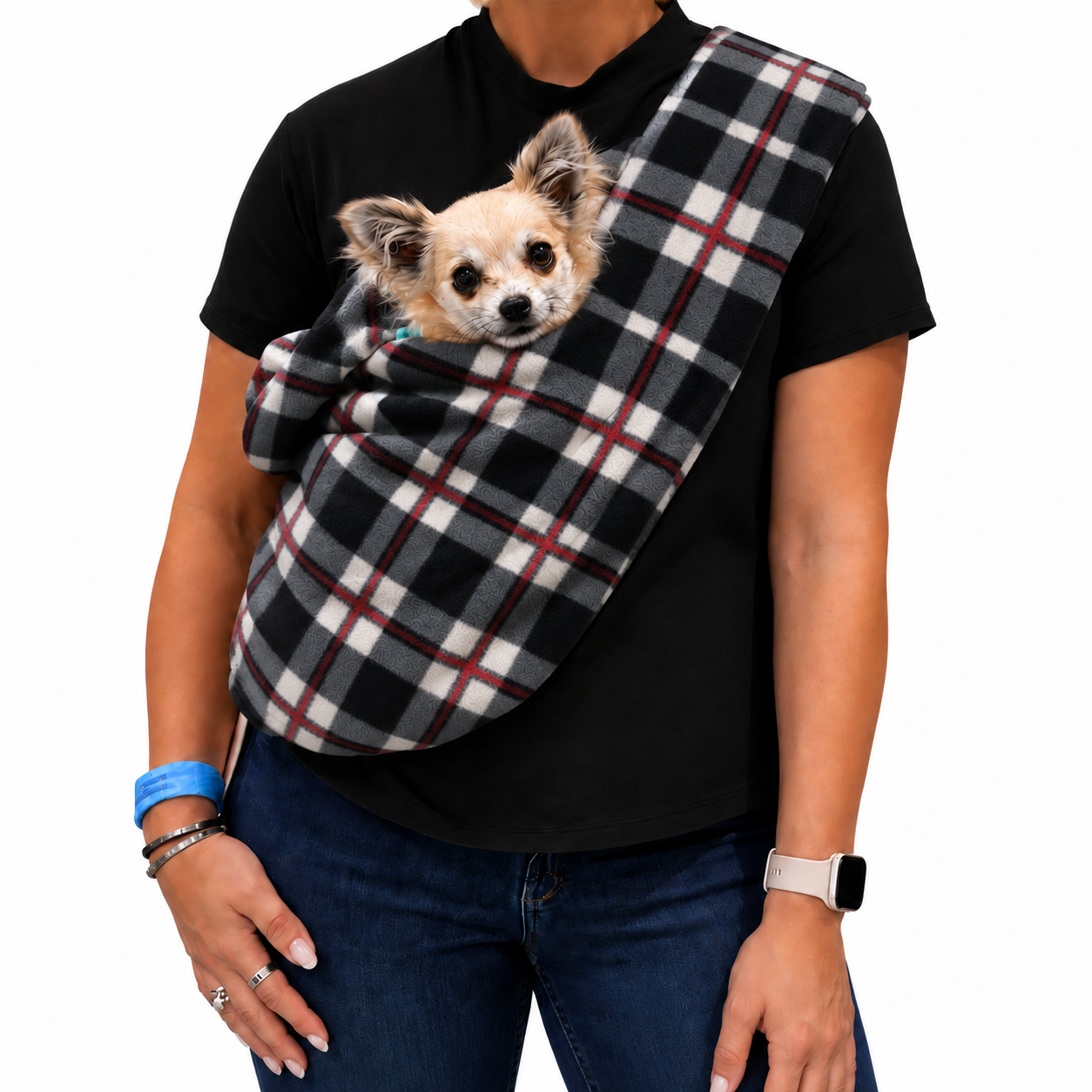 Standard Size Polar Fleece Dog Sling - Core Collection