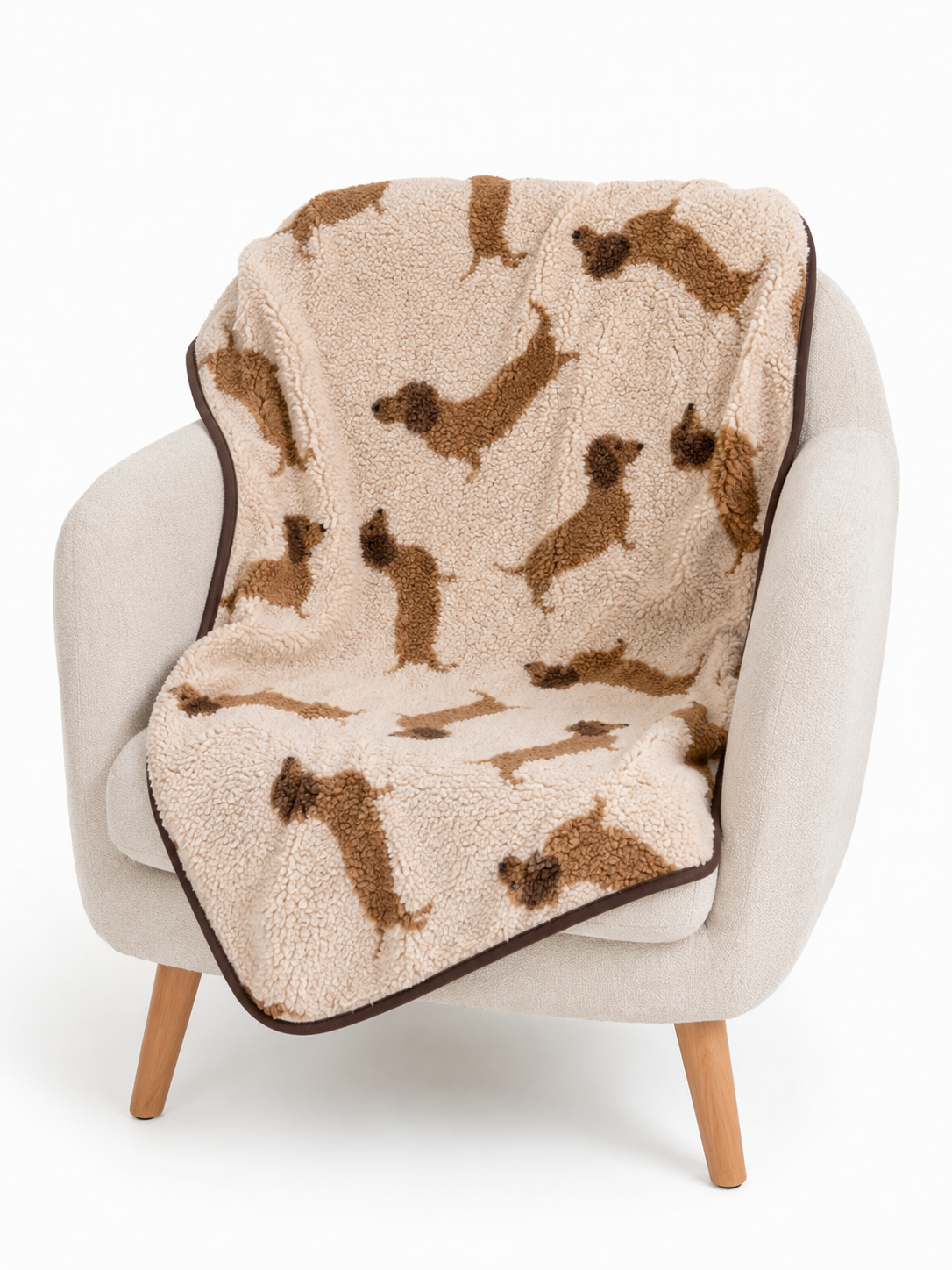 Dachshund Sherpa Lap Blankets