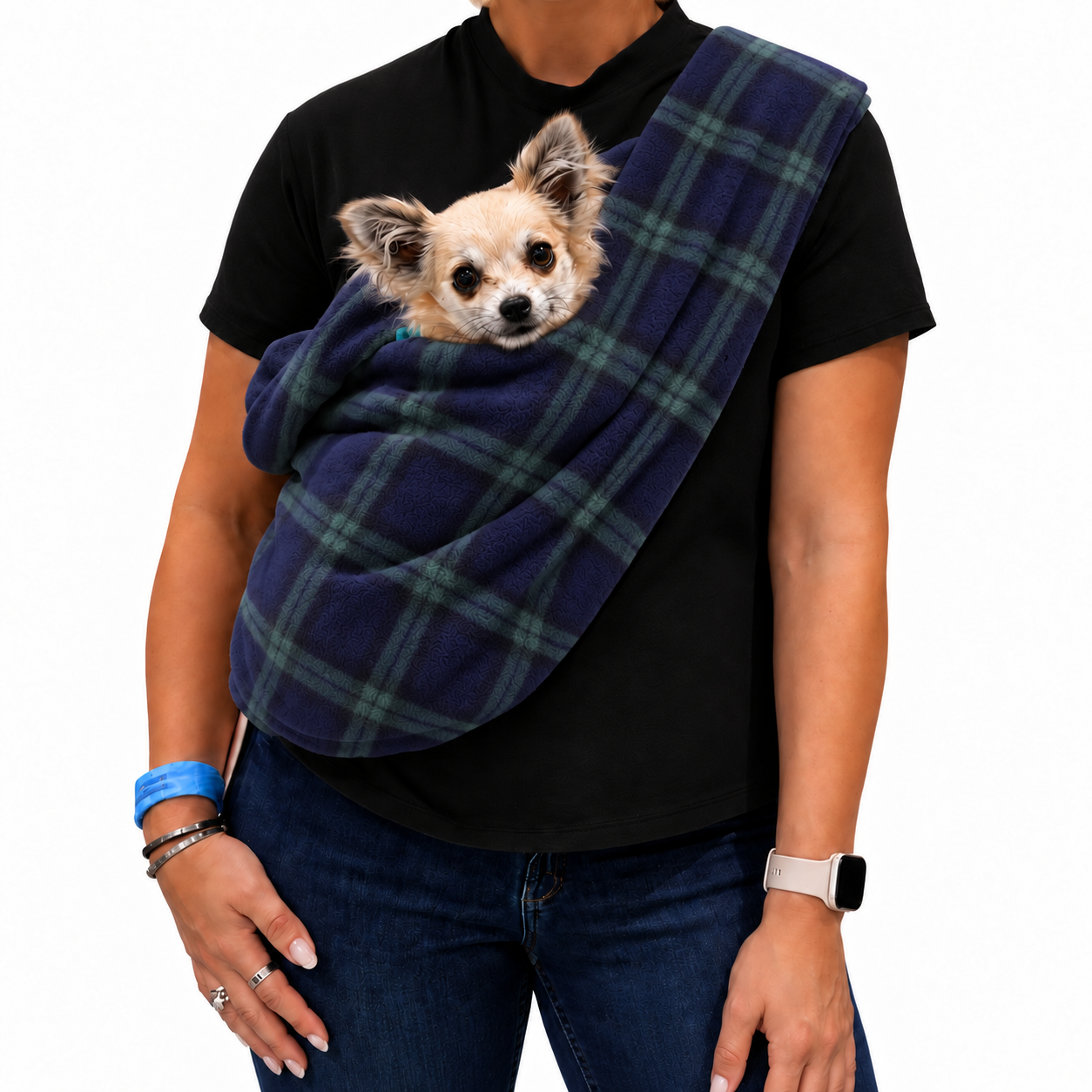 Standard Size Polar Fleece Dog Sling - Core Collection