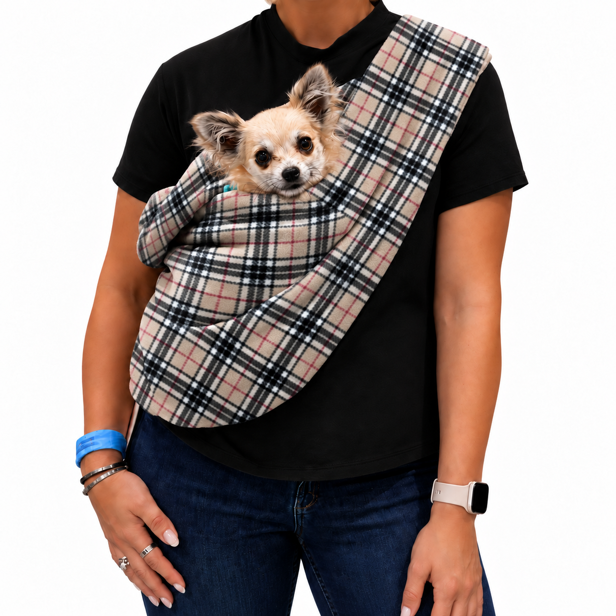 Standard Size Polar Fleece Dog Sling - Core Collection