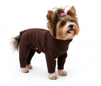 Fleece Dog Jumpsuit - Four Leg Coverage, Made to Measure