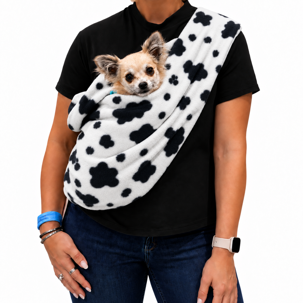 Standard Size Polar Fleece Dog Sling - Core Collection