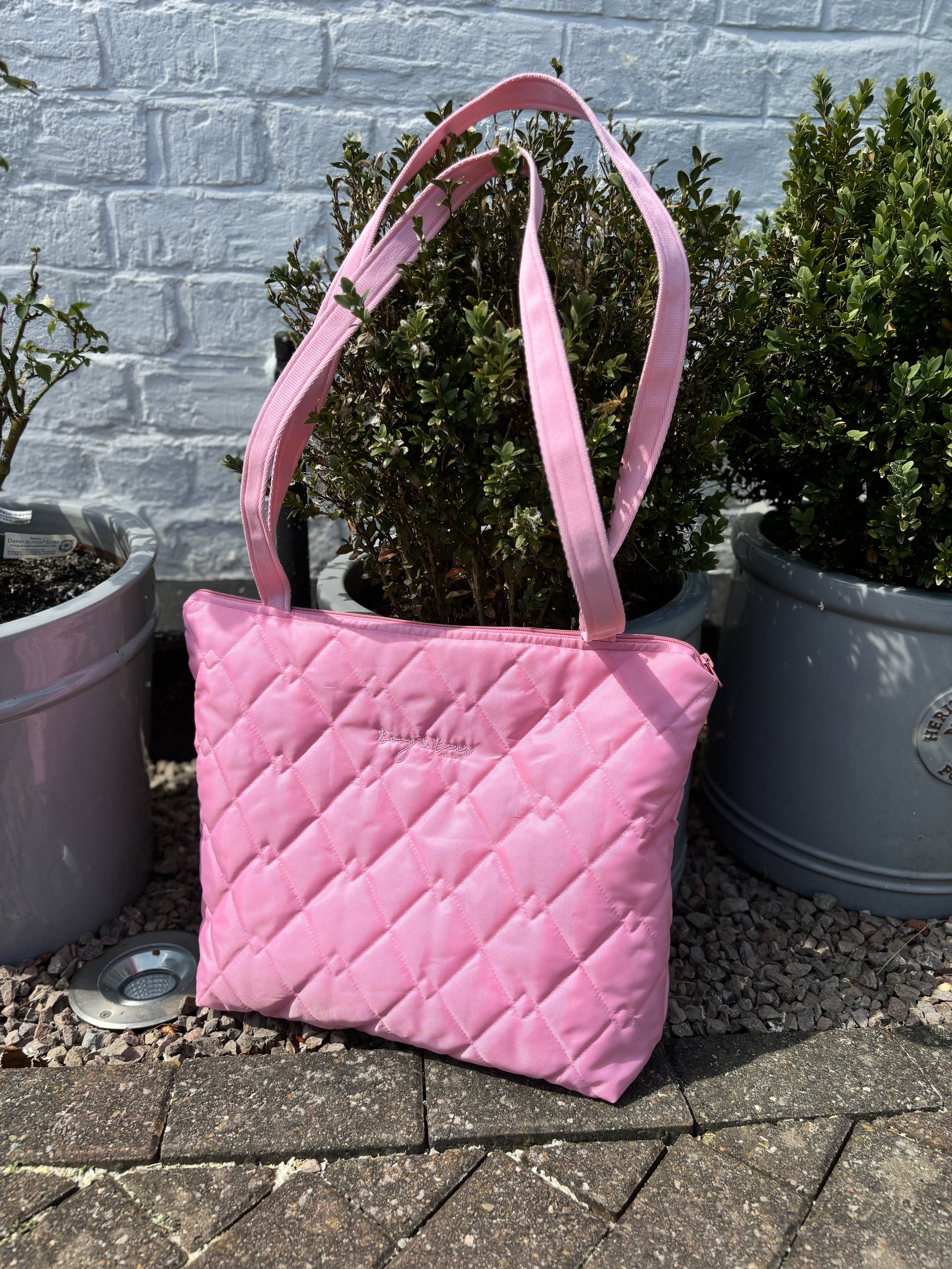 Personalised Zip Tote Bag Personalise With Your Name Hugo and Ted