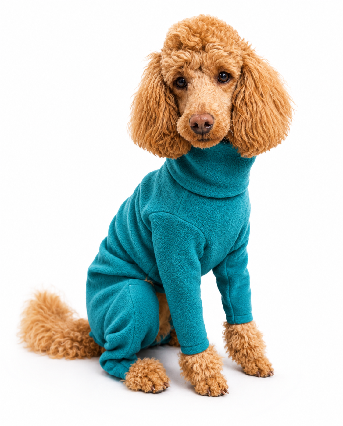 Fleece Dog Jumpsuit - Four Leg Coverage, Made to Measure