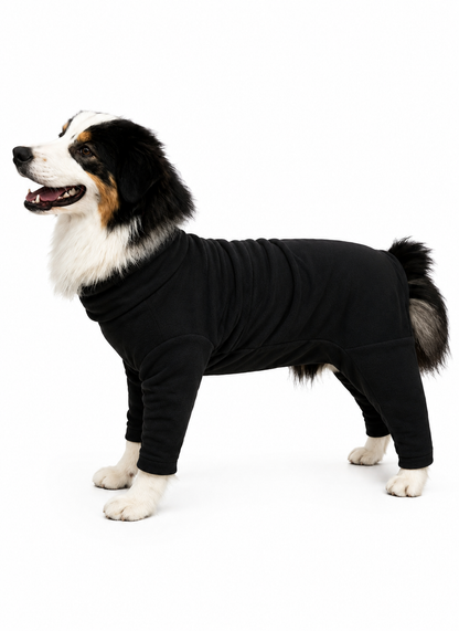 Fleece Dog Jumpsuit - Four Leg Coverage, Made to Measure