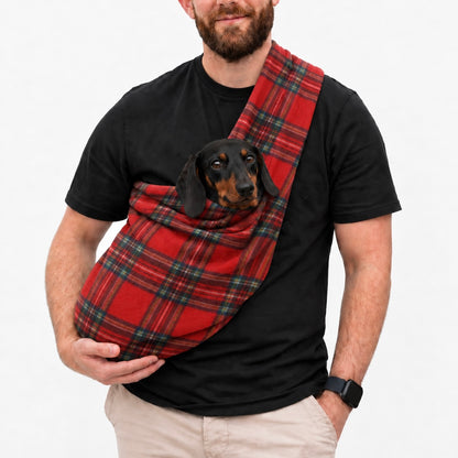 Long Strap Size Polar Fleece Dog Sling - Made to Order