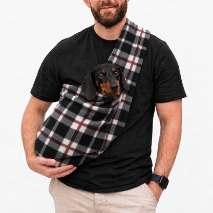 Long Strap Size Polar Fleece Dog Sling - Made to Order