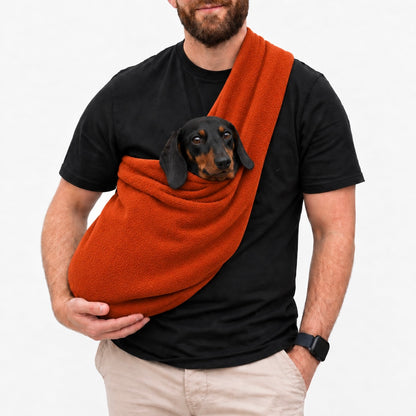 Long Strap Size Polar Fleece Dog Sling - Made to Order