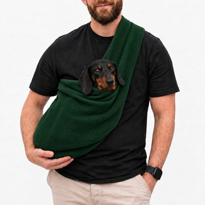 Long Strap Size Polar Fleece Dog Sling - Made to Order