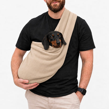 Long Strap Size Polar Fleece Dog Sling - Made to Order