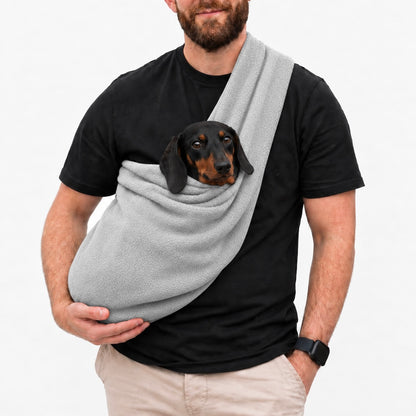 Long Strap Size Polar Fleece Dog Sling - Made to Order
