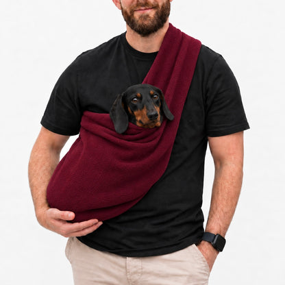 Long Strap Size Polar Fleece Dog Sling - Made to Order