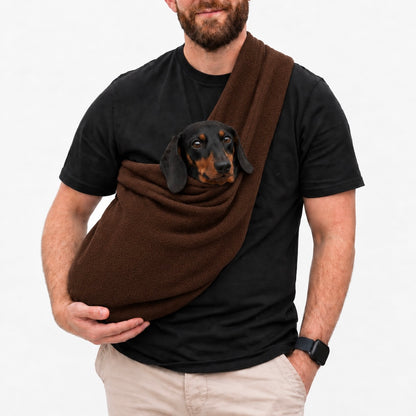 Long Strap Size Polar Fleece Dog Sling - Made to Order