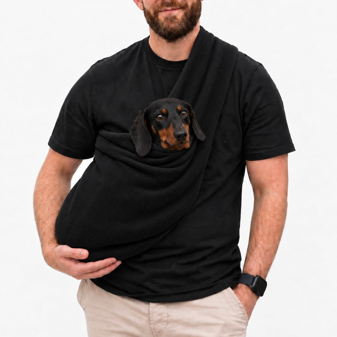 Long Strap Size Polar Fleece Dog Sling - Made to Order