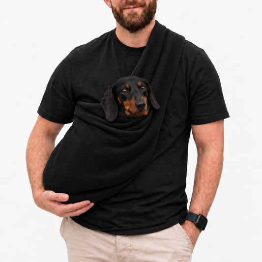 Long Strap Size Polar Fleece Dog Sling - Made to Order
