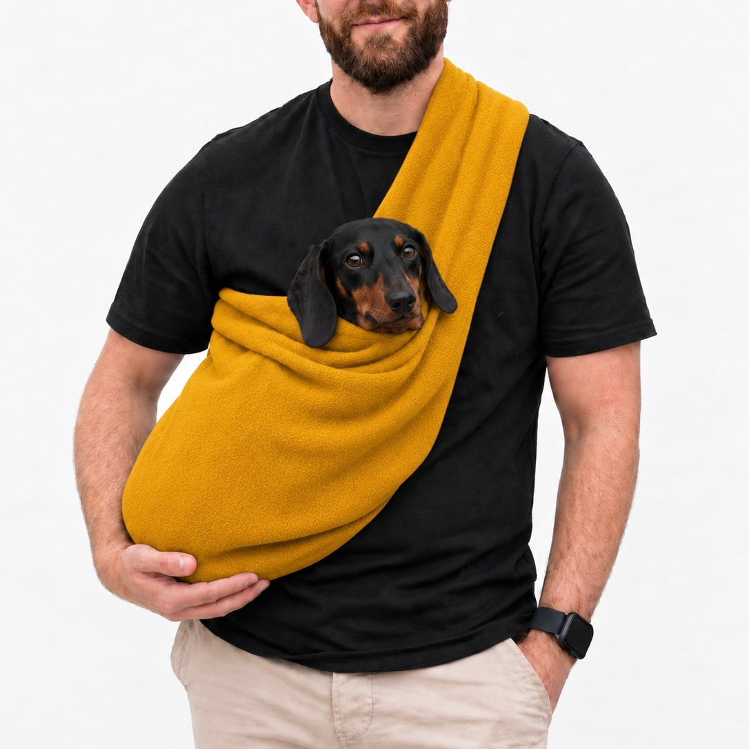 Long Strap Size Polar Fleece Dog Sling - Made to Order