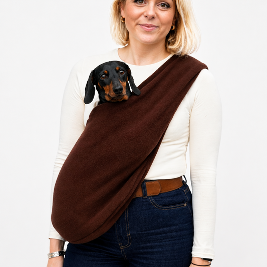 Plain Polar Fleece Dog Sling - Standard, Petite and Long Strap Sizes