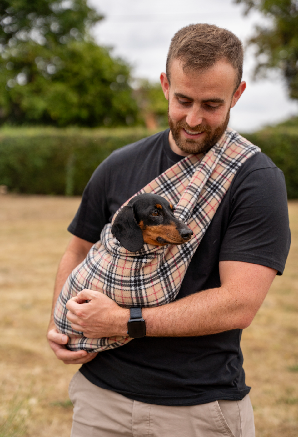 Long Strap Size Polar Fleece Dog Sling - Made to Order