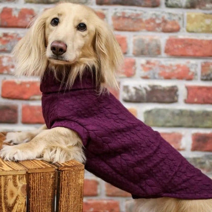 Autumn Cable Knit Dog Jumpers - Soft and Practical Dog Jumpers - Hugo and Ted