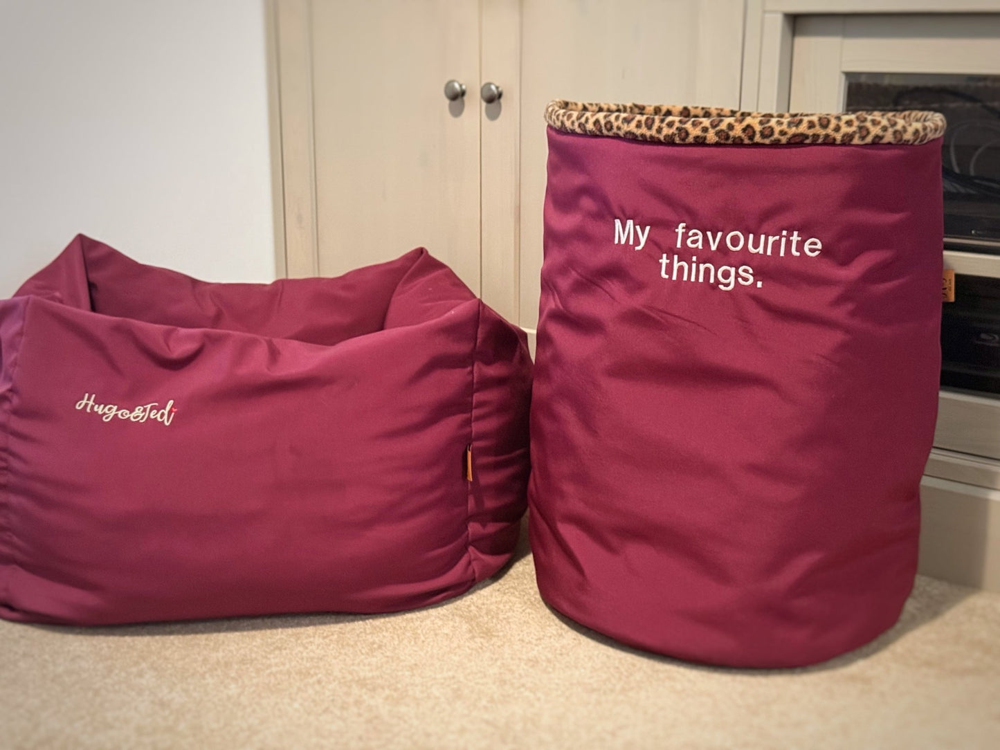 Custom Rainfleece Toy Box - Hugo and Ted