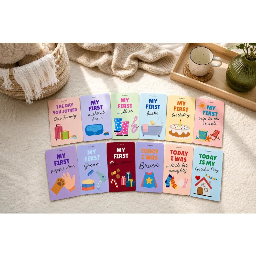 Digital Download Puppy Milestone Cards - Set of 10 - Hugo and Ted