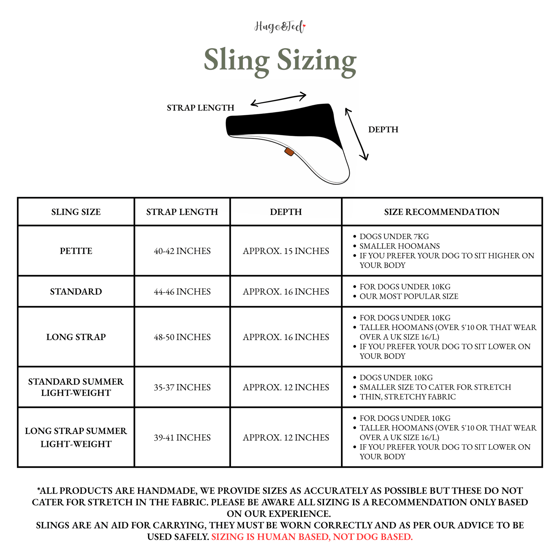Discontinued Fleece Dog Sling Carrier - One Standard Size - Hugo and Ted