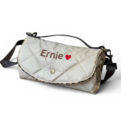 Discontinued Quilted Fabric Waterproof Dog Walkies Mat - Personalised, 2 Sizes - Hugo and Ted
