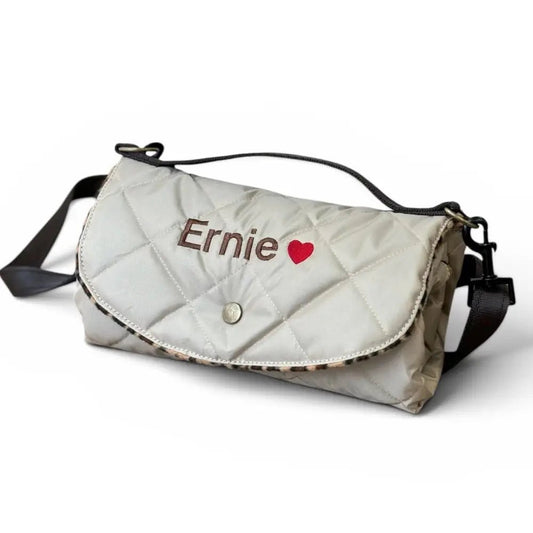 Discontinued Quilted Fabric Waterproof Dog Walkies Mat - Personalised, 2 Sizes - Hugo and Ted