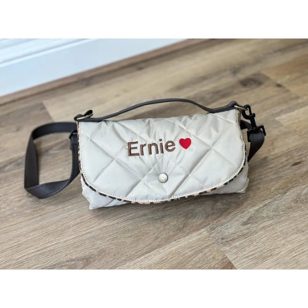 Discontinued Quilted Fabric Waterproof Dog Walkies Mat - Personalised, 2 Sizes - Hugo and Ted