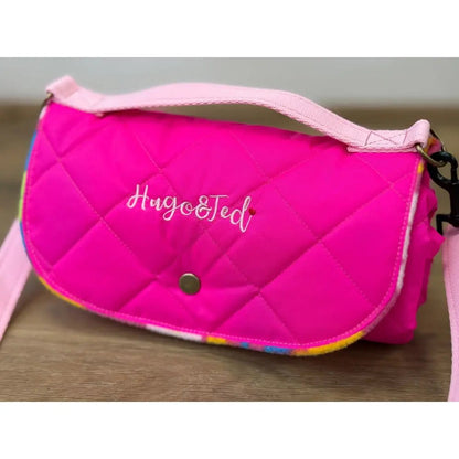 Discontinued Quilted Fabric Waterproof Dog Walkies Mat - Personalised, 2 Sizes - Hugo and Ted